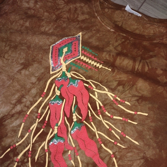 VINTAGE 80s native art shirts x 2 - Picture 5 of 7